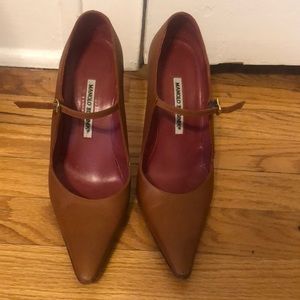 Manolo Blahnik Brown Heels